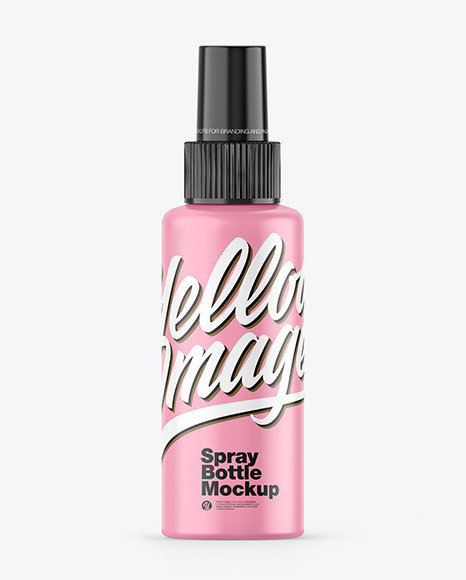 Matte Spray Bottle Mockup