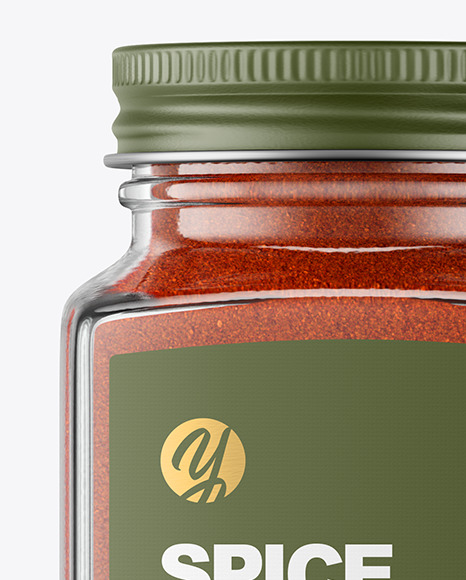 Spice Jar with Paprika Mockup