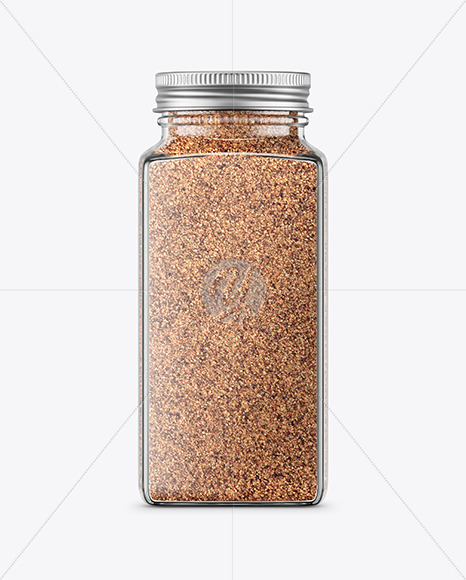 Spice Jar with Ground Coriander Mockup