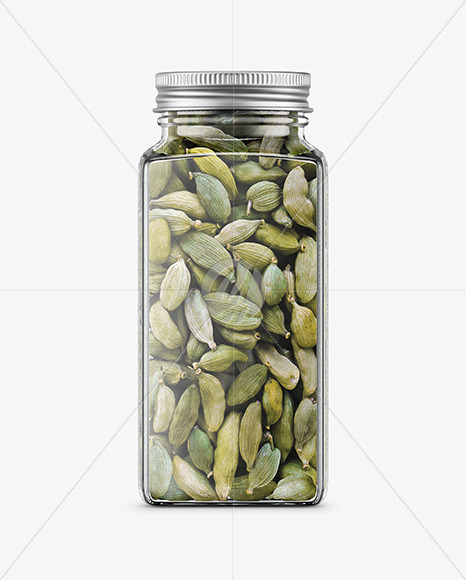 Spice Jar with Cardamon Mockup