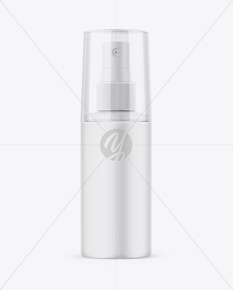 Matte Spray Bottle Mockup