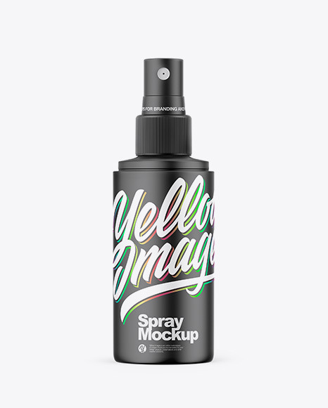 Matte Spray Bottle Mockup