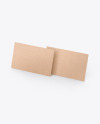 Two Kraft Business Cards Mockup