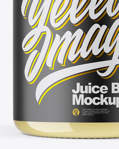 Grape Juice Bottle Mockup