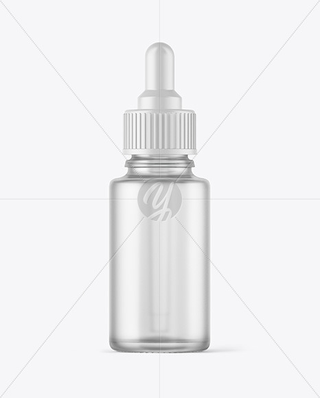 Frosted Dropper Bottle Mockup