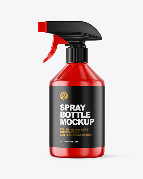 Spray Bottle Mockup - Matte+aerosol+bottle+mockup+