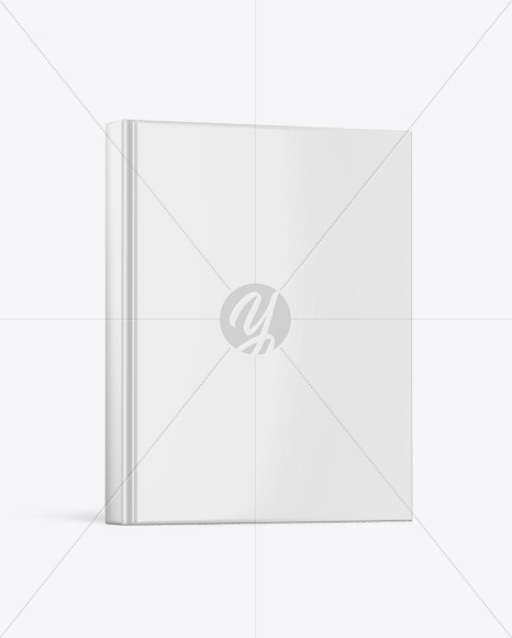 Hardcover Book w/ Glossy Cover Mockup