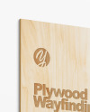 Plywood Wayfinding Mockup