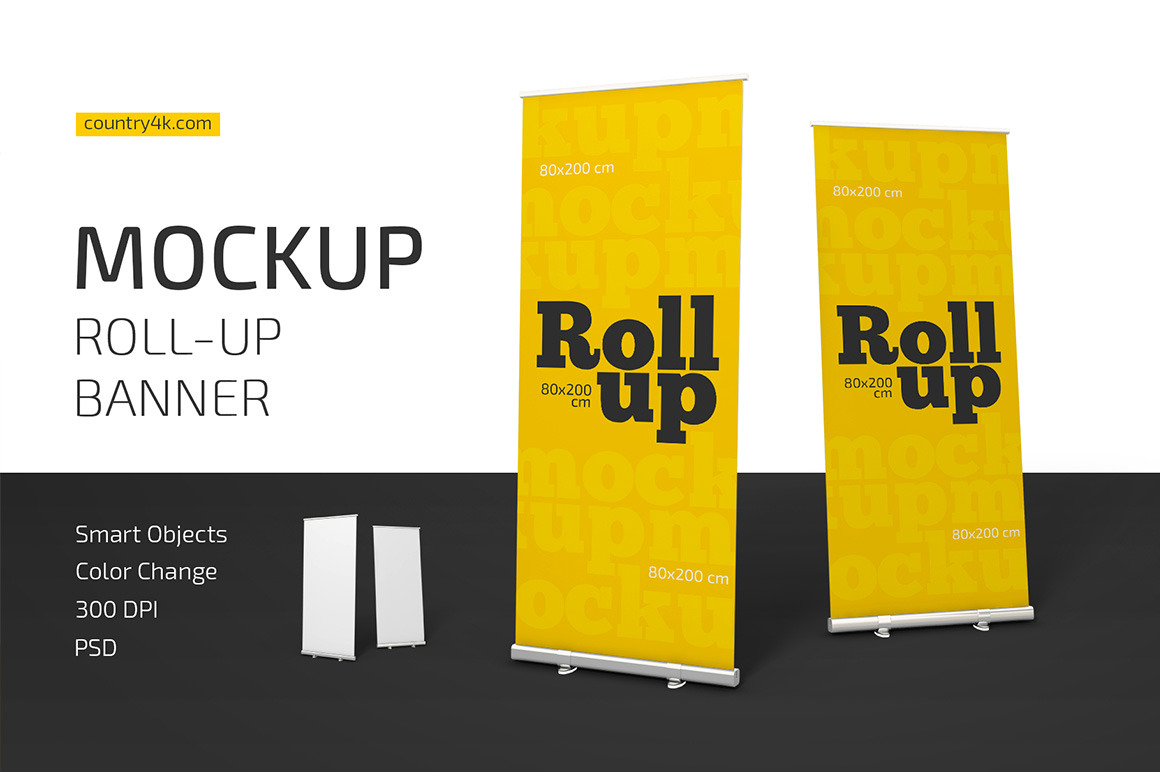 Roll-Up Banner Mockup Roll-Up Banner Mockup