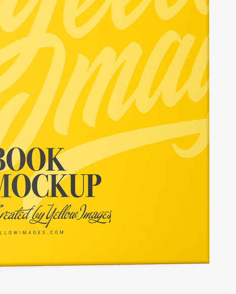 Hardcover Book w/ Matte Cover Mockup