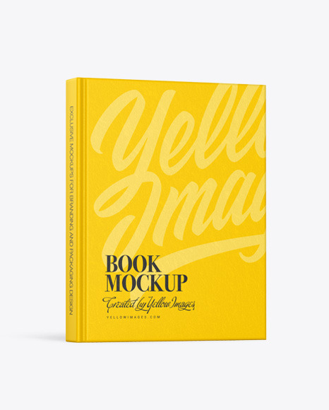 Hardcover Book w/ Textured Cover Mockup