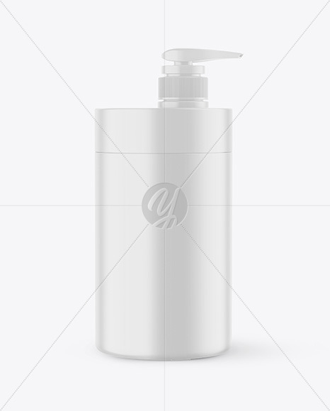 Matte Jar w/ Pump Mockup Matte Jar w/ Pump Mockup