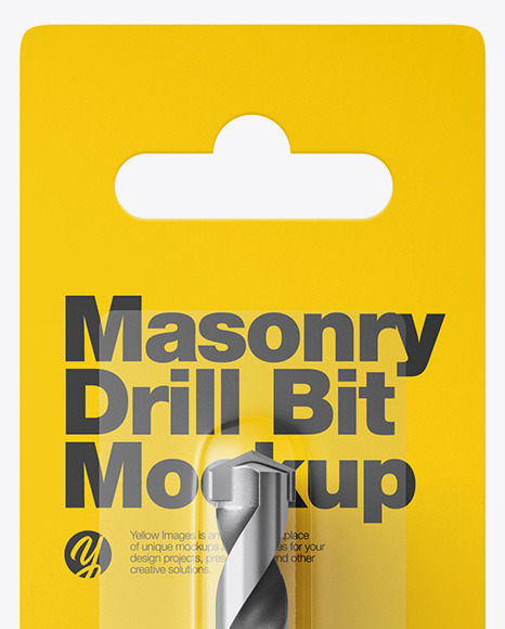 Masorny Drill Bit with Blister Pack Mockup - Front View