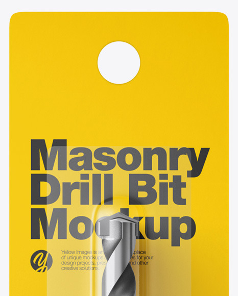 Masorny Drill Bit with Blister Pack Mockup - Front View