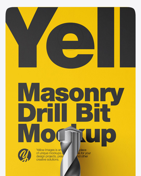 Masorny Drill Bit with Blister Pack Mockup - Front View