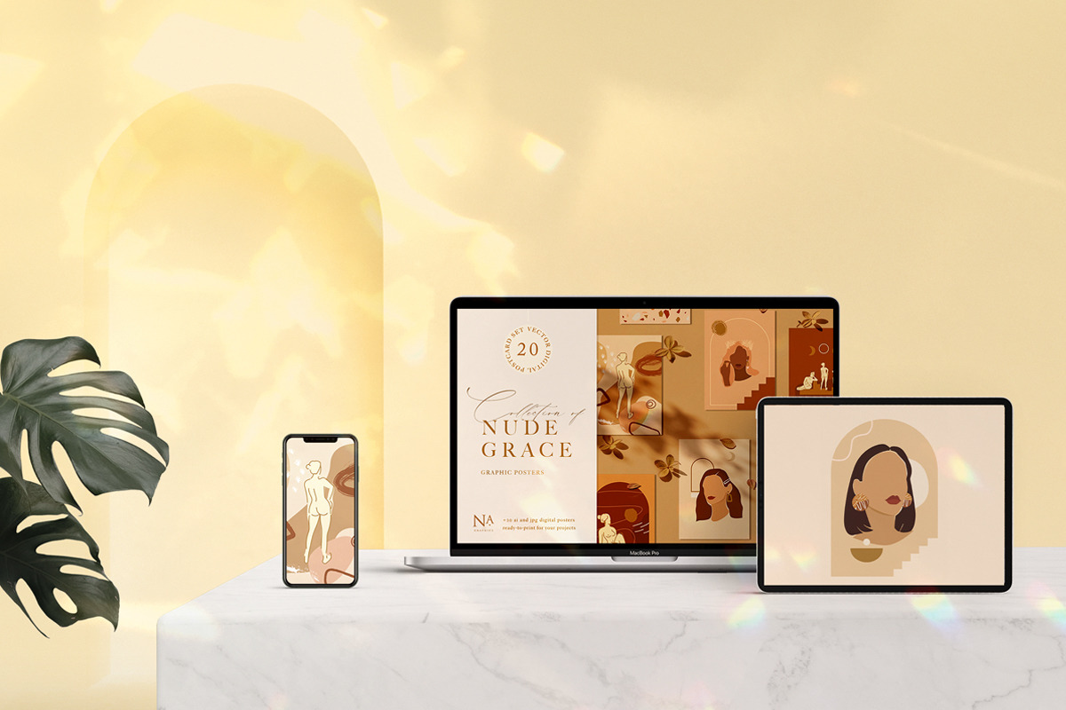 Nude Grace Modern Vector Set Nude Grace Modern Vector Set