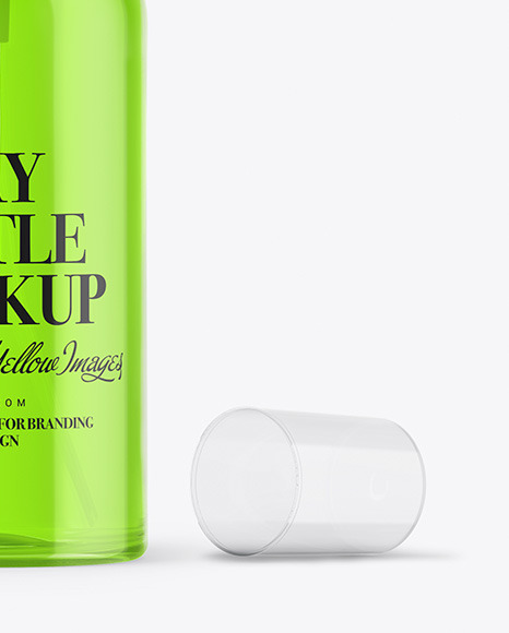 Clear Spray Bottle Mockup