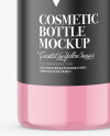 Clear Plastic Cosmetic Bottle Mockup