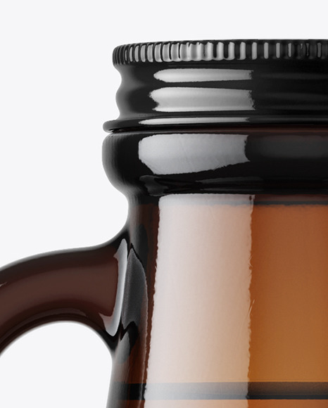 Amber Glass Beer Bottle Mockup