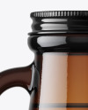 Amber Glass Beer Bottle Mockup