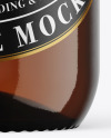 Amber Glass Beer Bottle Mockup