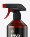 Frosted Amber Spray Bottle Mockup