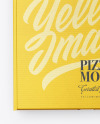 Closed Cardboard Pizza Box Mockup