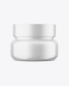 Glossy cosmetic jar mockup