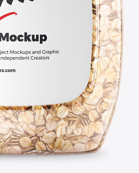 Oatmeal Jar Mockup Oatmeal Jar Mockup