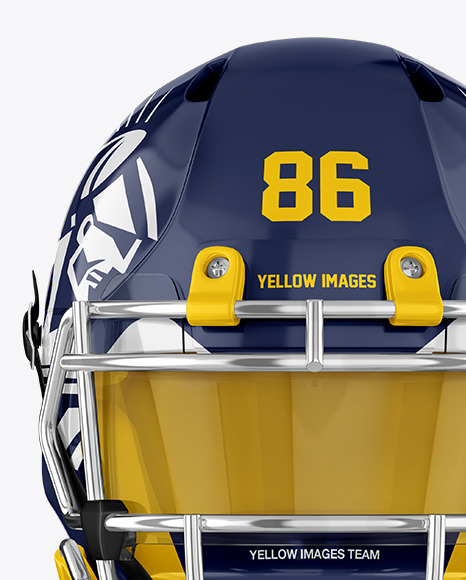 American Football Helmet Mockup - Front View