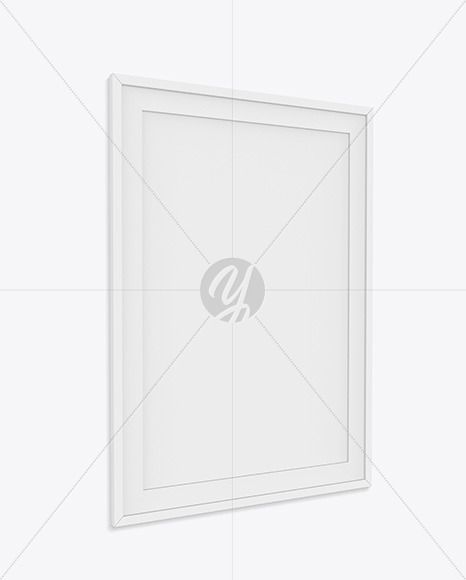 Photo Frame Mockup - Left Side View