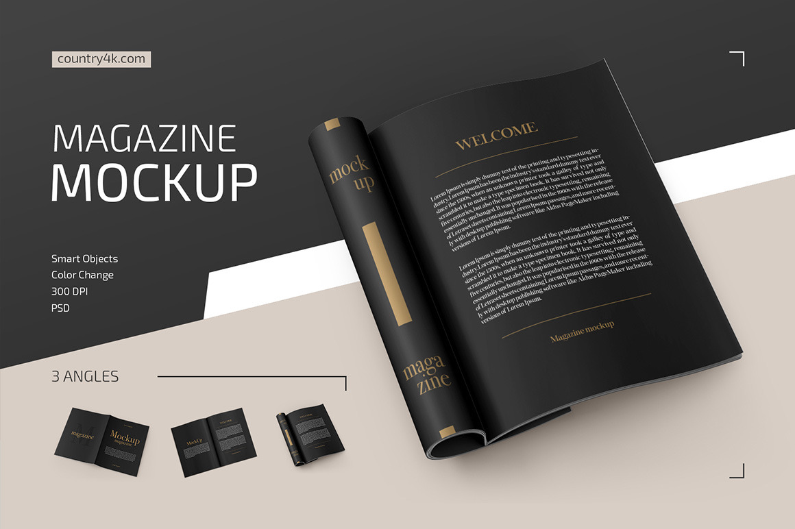 Magazine Mockup Set