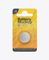 Button Cell Baterry Pack Mockup