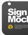 Sign w/ Chain Mockup