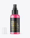 Colored Spray Bottle Mockup