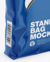 Glossy Stand-Up Bag Mockup - Half Side View