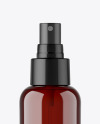 Amber Spray Bottle Mockup