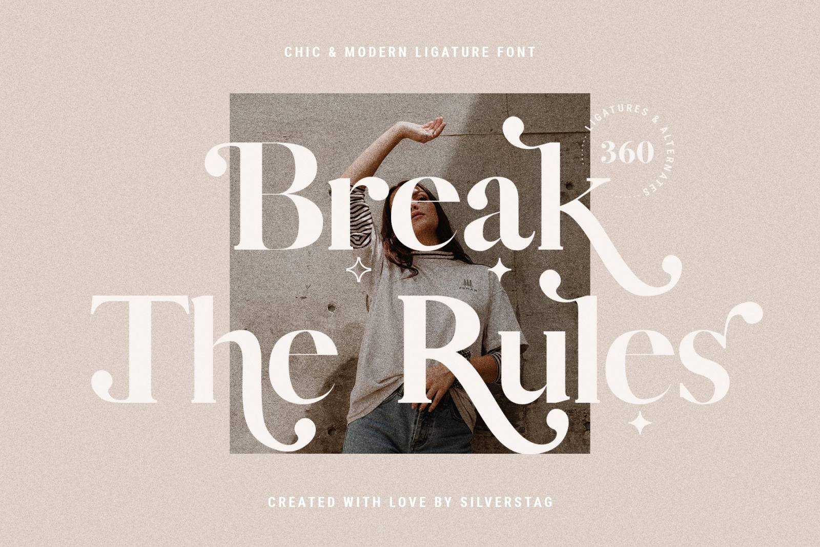 Vicky Christina - Chic & Stylish Ligature Serif Font Vicky Christina - Chic & Stylish Ligature Serif Font