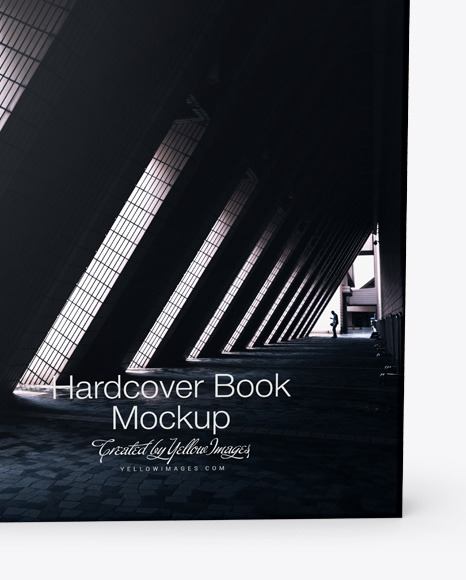 Hardcover Book w/ Matte Cover Mockup