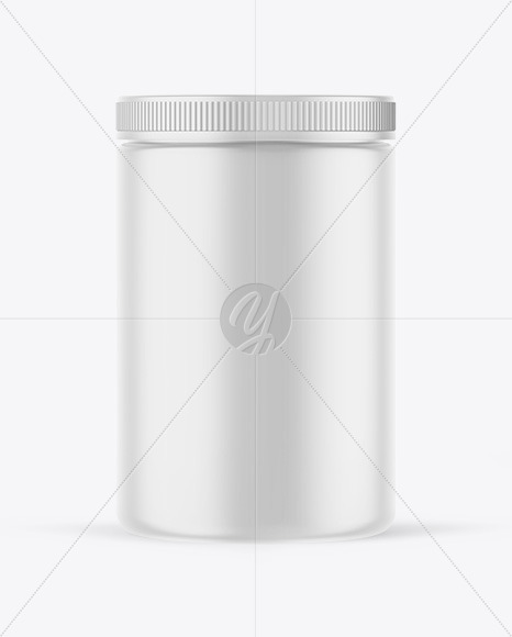 Matte Plastic Jar Mockup