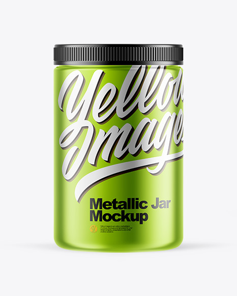 Metallic Jar Mockup