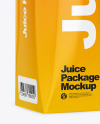 Glossy Juice Carton Package Mockup