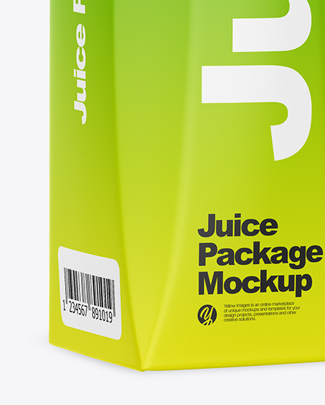 Matte Juice Carton Package Mockup