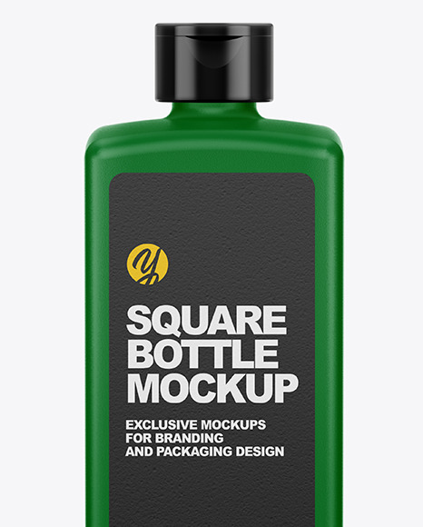 Matte Square Bottle Mockup