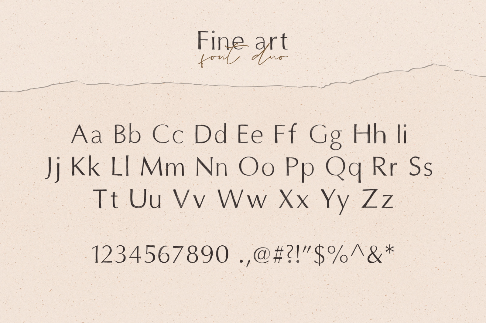 Fine Art Font Duo