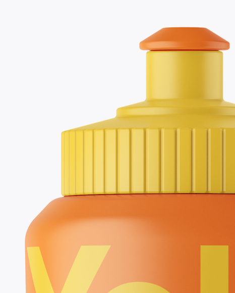 Matte Sport Bottle Mockup