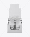 18 Fruit Puree Cups Display Box Mockup - Front View (High Angle)