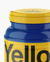 Glossy Plastic Jar Mockup (High-Angle Shot) Glossy Plastic Jar Mockup (High-Angle Shot)