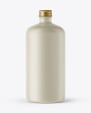 Ceramic Bottle w/ Paper Label Mockup