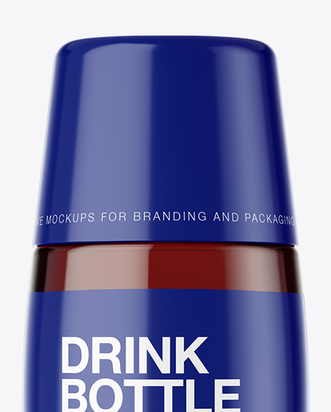 Clear Bottle With Dark Drink Mockup